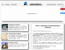 Tablet Screenshot of contenedores.cl